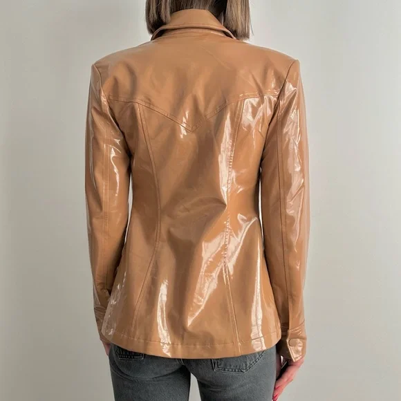 Camila Coelho Taurus Shacket Brown - Picture 9 of 11